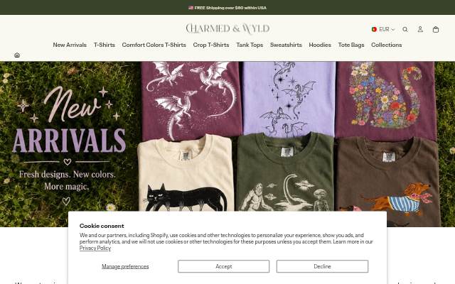 Charmed and Wyld storefront