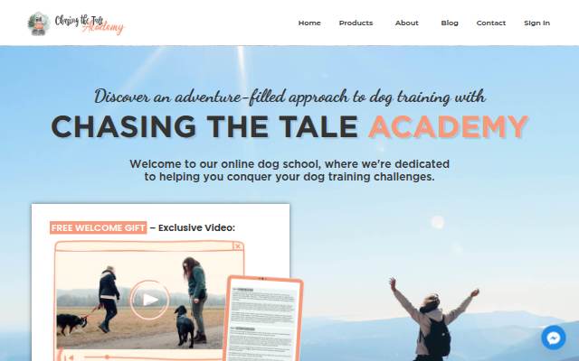 Chasing the Tale Academy storefront