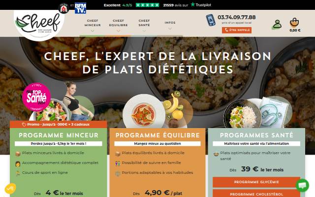 Vos repas sains livrés à domicile storefront