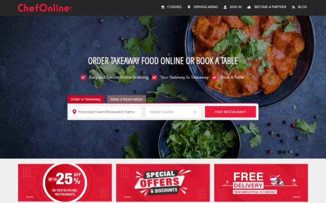 Order food online from restaurants & takeaways storefront