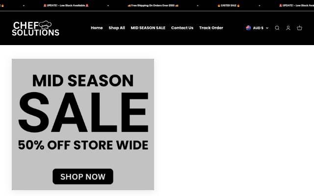 Chef Solutions storefront