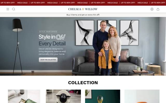 Startseite von Chelsea &amp; Willow