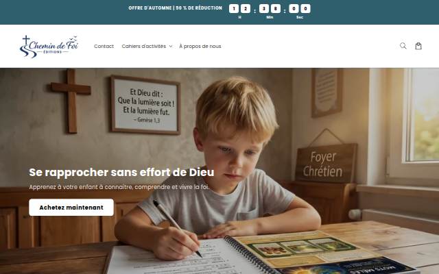 Startseite von Chemin de Foi Éditions