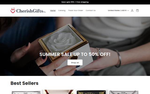 Cherish Gifts Co. storefront