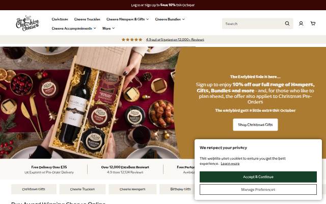 Startseite von Cheshire Cheese Company