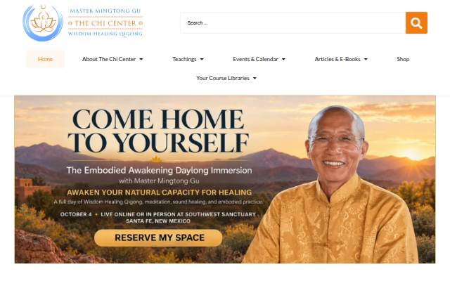 The Chi Center - The Center For Wisdom Healing Qigong - Master Mingtong Gu storefront