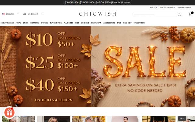 chicwish.com storefront