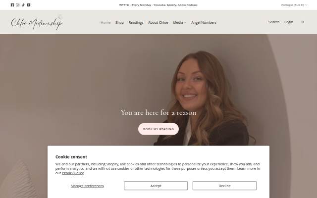 Chloe Mediumship storefront