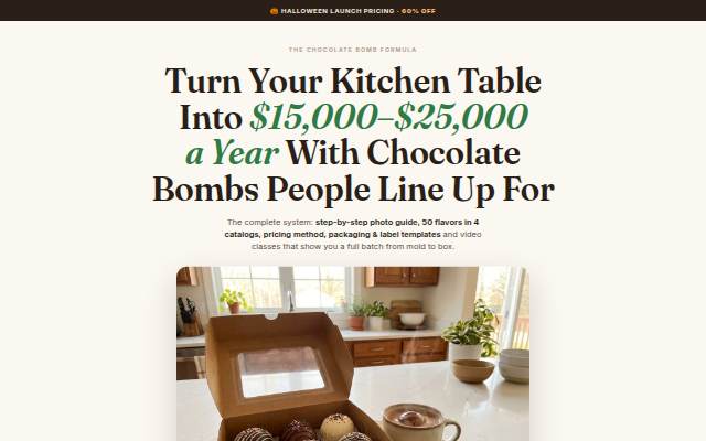 Startseite von The Chocolate Bomb Formula — Rachel Monroe