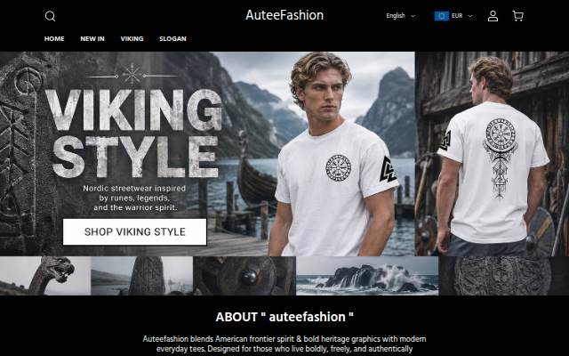 AuteeFashion storefront