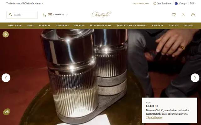 Christofle : House of Tableware since 1830. storefront