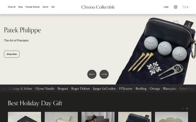 Chrono Collectible storefront