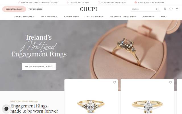 Engagement Rings Ireland storefront