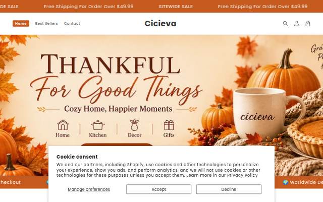 Startseite von Cicieva