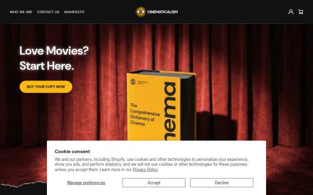 Startseite von Cinematicalism