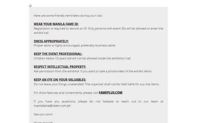 Welcome to Manila FAME 2025! storefront