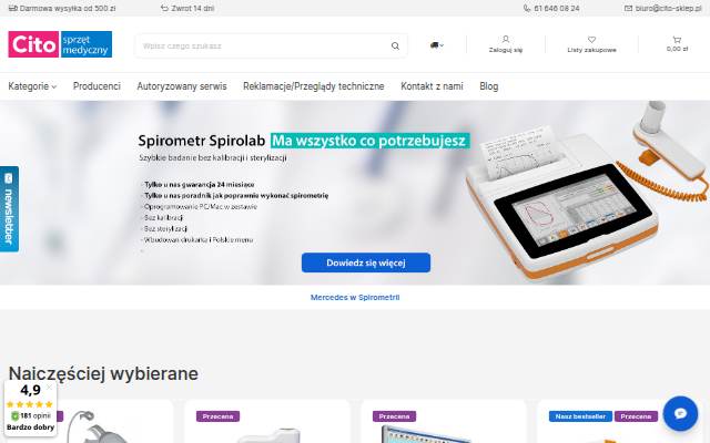 Cito sprzęt medyczny storefront