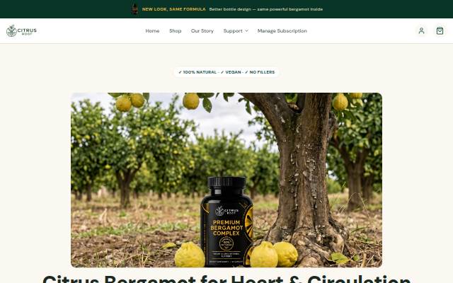 Vitrine de Citrus Root
