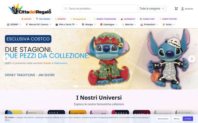 Vitrine de Cittadelregalo, il numero 1 in Europa per oggetti e figurine Disney da collezione