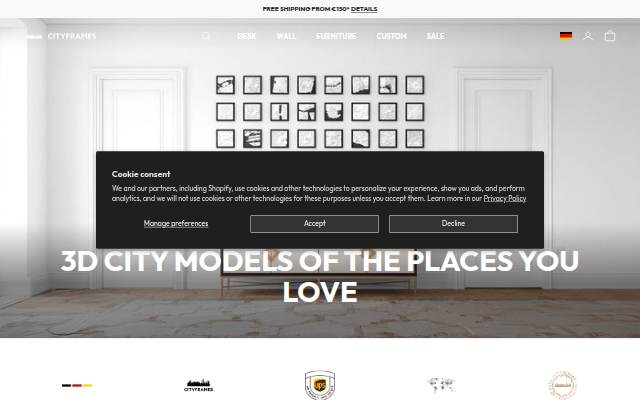 CITYFRAMES storefront
