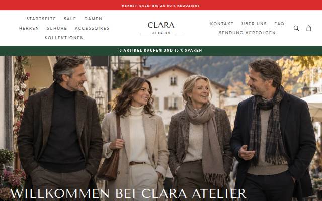 Clara Atelier storefront