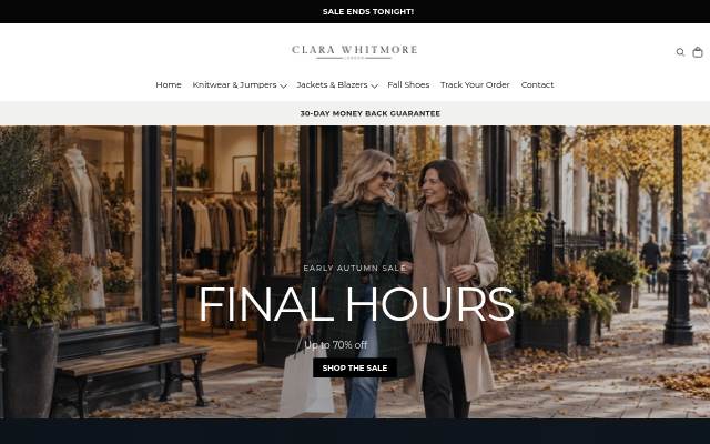 Clara Whitmore London storefront