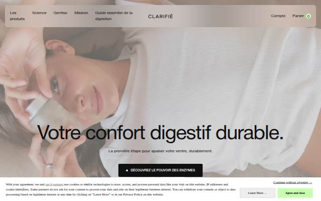 Clarifié storefront