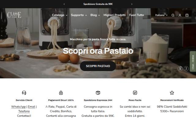 Classe Italy storefront