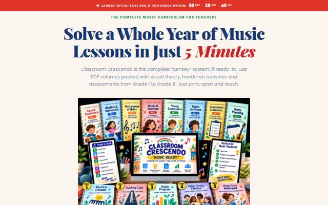 Startseite von Classroom Crescendo