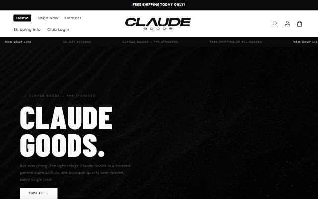 Escaparate de Claude Goods
