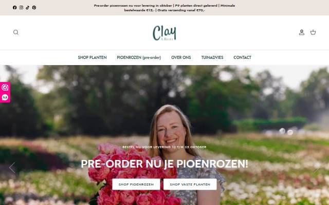 Clay &amp; Roots storefront