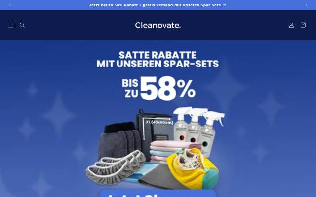 Cleanovate® storefront