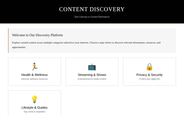 Content Discovery Gateway storefront