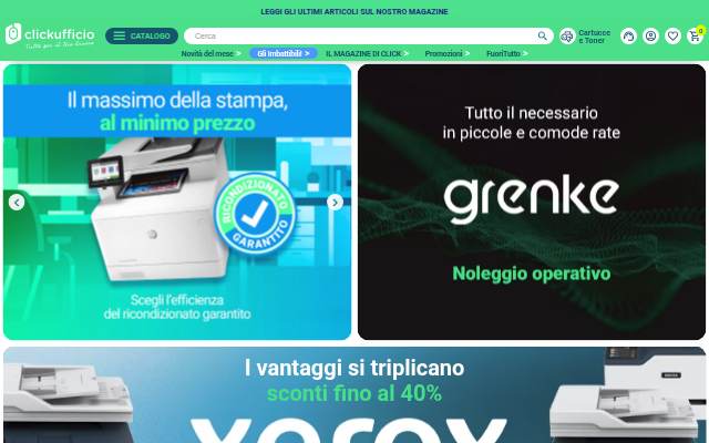 Ingrosso di prodotti per l’ufficio, cancelleria e scuola storefront