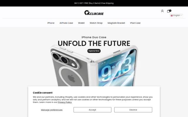 ClikCase storefront