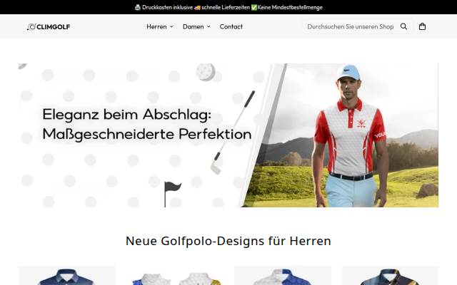 Climgolf DE storefront