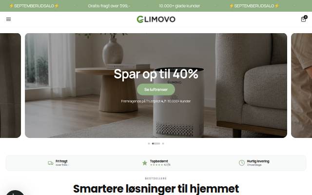 Climovo storefront