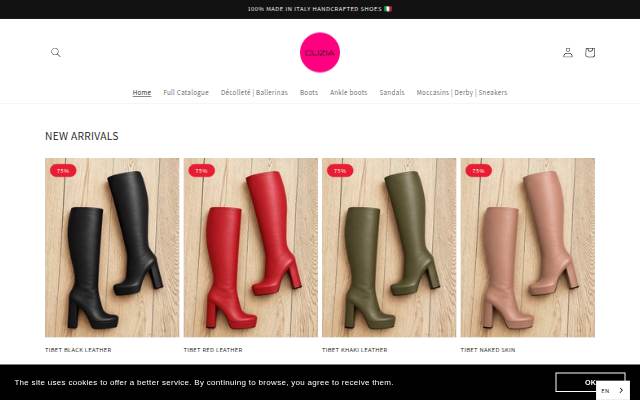 cliziashoes storefront