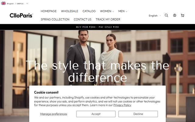 Clloparis storefront