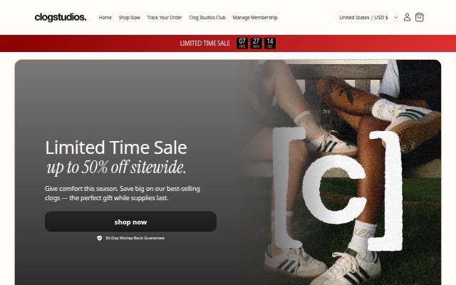 Clog Studios storefront
