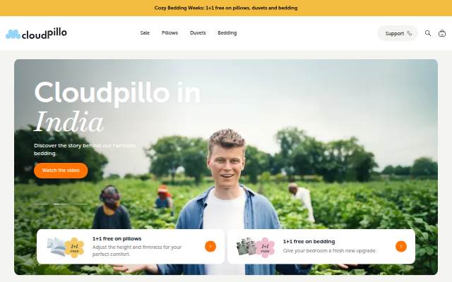Cloudpillo storefront