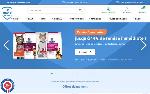 clubvetshop.fr storefront