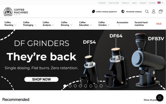 Escaparate de Coffee Machines Sale