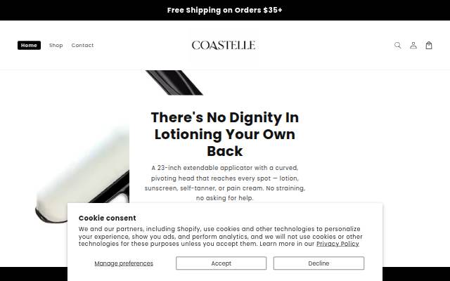 Startseite von Coastelle