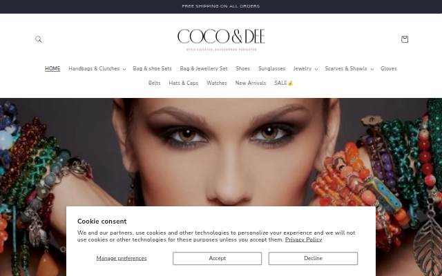 Coco &amp; Dee UK storefront
