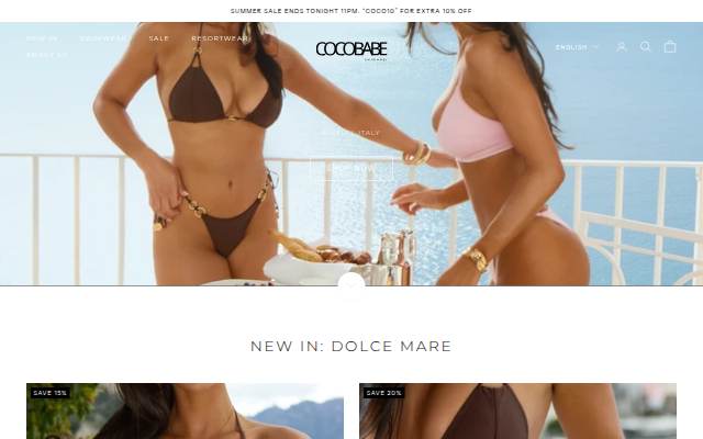 Cocobabe Swimwear storefront