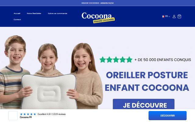 Startseite von Cocoona FR