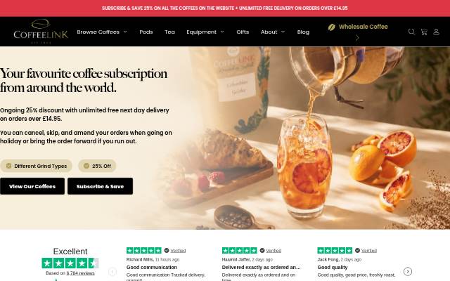 coffeelink.com storefront
