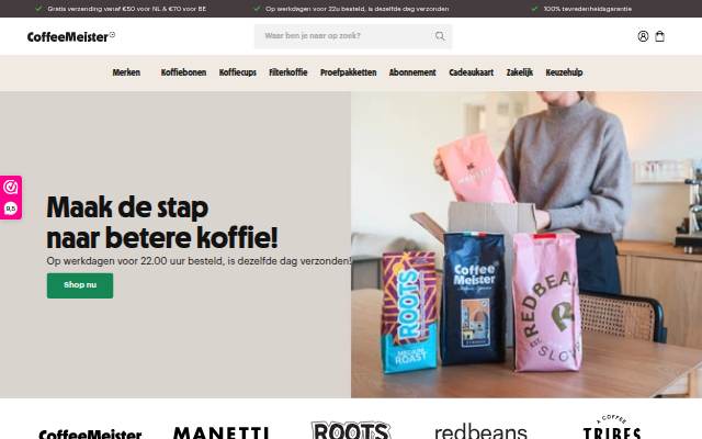 CoffeeMeister storefront