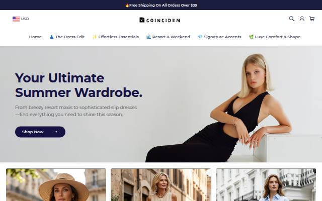 COINCIDEM storefront